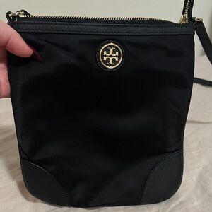 Tory Burch Black and Gold Crossbody Bag 2000’s